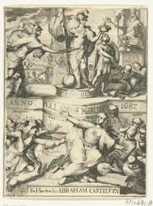 Titelsida för den holländska Merkurius om år 1687