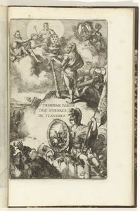 Titeltryck för tredje delen av Guerres de Flandres Troisieme partie des Guerres de Flandres (titel på objekt) Guerres de Flandres (serietitel)