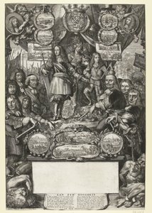 Allegori över Vilhelm III:s segrar 1673 av Romeyn de Hooghe