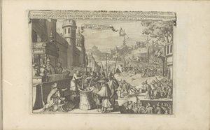 Aziatische straffen Tortyrer av asiater / Alle Aziatische straffen (titel på objektet) Öst- och Västindien och andra platser (serietitel) av Romeyn de Hooghe