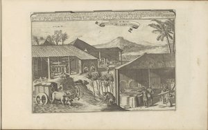 Brasilianska sockrar Brasilise Suykerwerken / Godis från Brasilien (titel på objekt) Öst- och Västindien och andra platser (serietitel) av Romeyn de Hooghe