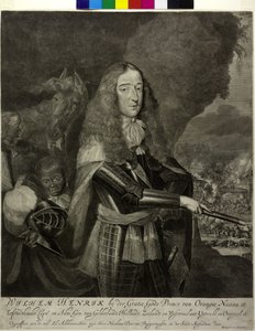 Prins av Oranien Wilhelm III av Romeyn de Hooghe
