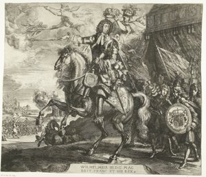 Ridsporträtt av Vilhelm III, Prins av Orange av Romeyn de Hooghe