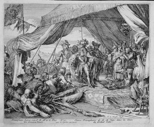 Tryckcykel i Wien, kejsar Leopolds (1640-1705) intåg i storvisirens tält, 1683