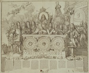 Vorstelyck Tafereel, ca 1676 av Romeyn de Hooghe
