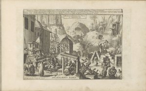 Zon i låda Aflaet en Boet Papen / Absolution and Penitence of Priests in Abissinia, etc. (titel på objekt) Öst- och Västindien och andra platser (serietitel) av Romeyn de Hooghe