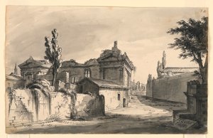 Scenografi, antika byggnader av Romolo Achille Liverani