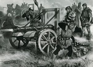 Avfyrar en kanon av Ron Embleton