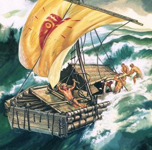 Resan med Kon-Tiki av Ron Embleton