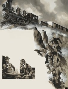 Tåg och banditer av Ron Embleton