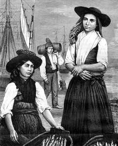 Portugisiska kvinnor, 1800-talet av Ronjat