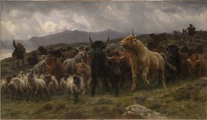 Räd i Högländerna av Rosa Bonheur