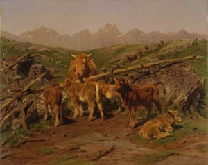 Avvänjning av kalvarna, 1879.