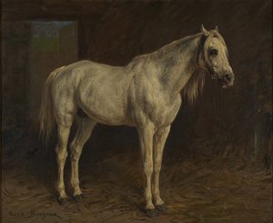 Vit häst av Rosa Bonheur