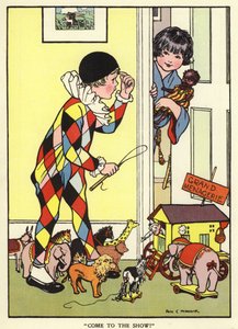 Kom till föreställningen! (färg litho)