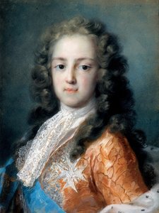 Ludvig XV av Frankrike (1710-1774) som Dauphin - Peinture de Rosalba Giovanna Carriera (1657-1757) - 1720-1721 - Pastell på papper - 50,5x38,5 - Dresdens statliga konstsamlingar