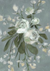 Dämpade botaniska blommor