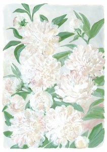 Mjuka pionblommor av Rosana Laiz Blursbyai