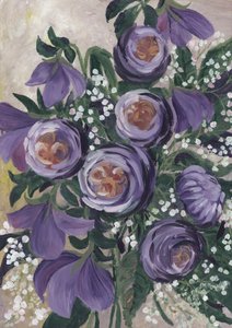 Mjuka lila blommor