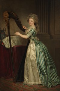 Självporträtt med en harpa, 1791