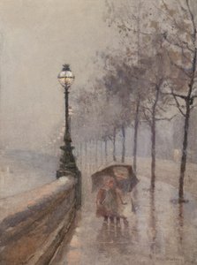 Barn på strandpromenaden (akvarell) av Rose Maynard Barton