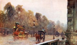 Grosvenor Place på en blöt dag av Rose Maynard Barton