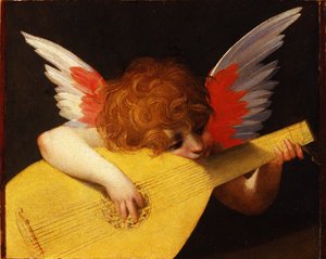 Musikalisk ängel, 1521 av Rosso Fiorentino