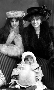 Ellaline Terriss 1872-1971, engelsk skådespelerska och sångerska, 1908.