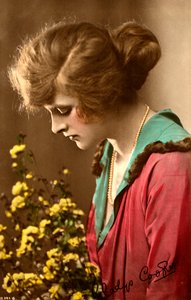 Gladys Cooper 1888-1971, engelsk skådespelerska, tidigt 1900-tal. av Rotary Photo
