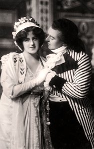 Robert Evett 1874-1949 och Denise Orme 1885-1960 i The Merveilleuses, tidigt 1900-tal. av Rotary Photo