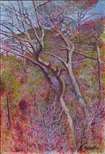 Landskap, studio, ca 1907 av Rubaldo Merello