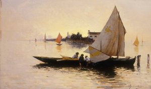 Venedig, The End of the Day (olja på panel)