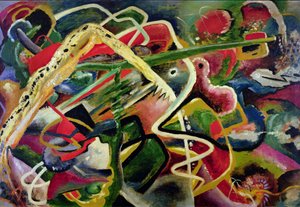 Furioso 9, ca 1917 (olja på pannå)