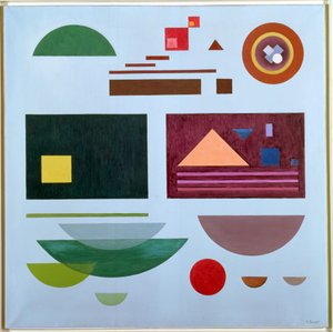 Yellow Square, ca 1936-38 (olja på duk)