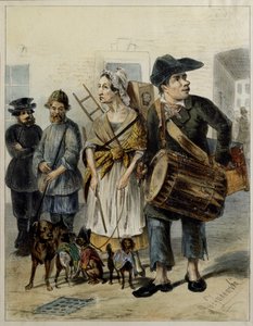 En tjänare tar ut hundarna, 1843 av Rudolf Kasimirovich Zhukovsky