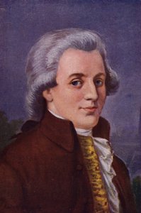 Mozart (färg litho)