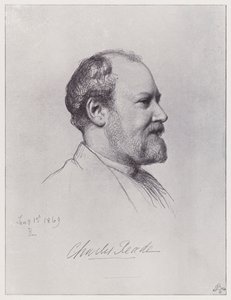Charles Reade (litho) av Rudolf Lehmann