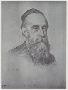 George Frederick Watts (litho) av Rudolf Lehmann