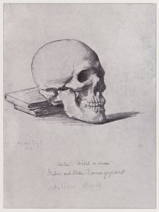 Schillers skalle (litho)