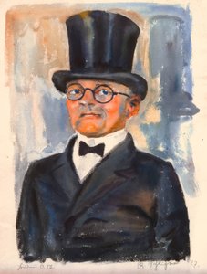 Bildnis O. St. von Rudolf Schlichter