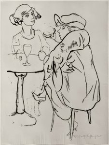 Im Café von Rudolf Schlichter