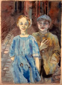 Försummad ungdom av Rudolf Schlichter