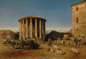 Vestas tempel i Rom av Rudolf von Alt