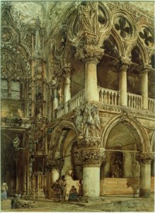 Dogepalatset i Venedig av Rudolf von Alt