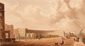 The Crescent, Portland Place, akvatint publicerad 1822