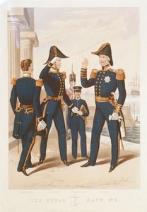 "Den kungliga flottan. Nr 2. Kommendörkapten. Kapten. Midshipman. Amiral.