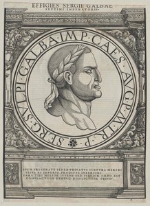 Romerske kejsaren Galba (tryck) av Rudolph Wyssenbach