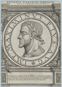 Romerske kejsaren Maximinus Thrax (tryck)