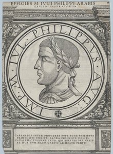 Romerske kejsaren Filip den arabiske (tryck)
