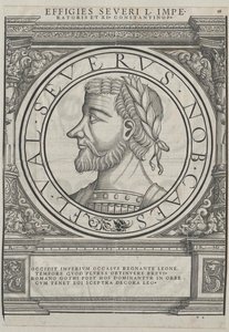 Västromerska kejsaren Libius Severus (tryck)